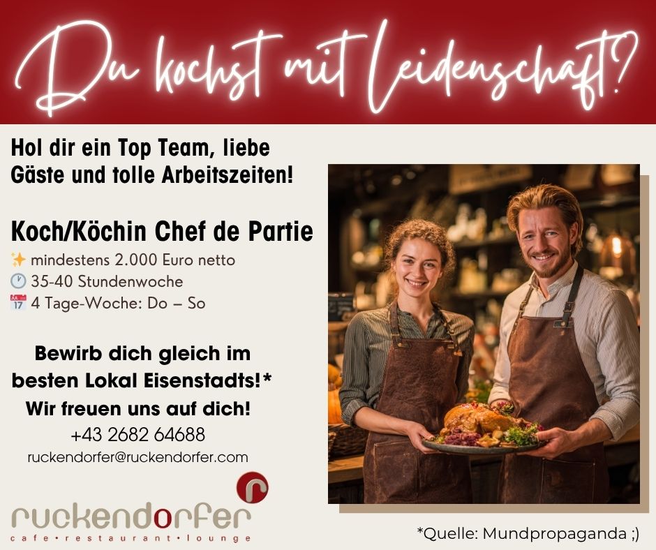 Stellenausschreibung - Offener Job: Koch/Köchin